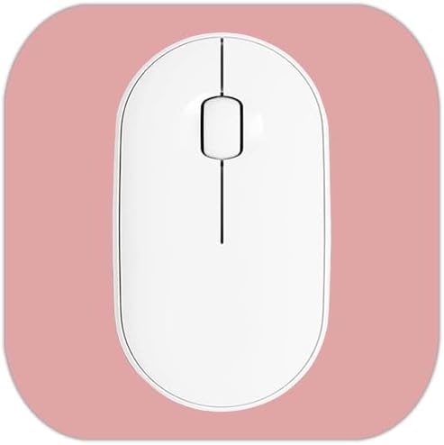 Mini Mouse Pad, 6x6 Inches, Waterproof Non-Slip Rubber Base, for Laptop, Keyboard Tray, Wireless Mouse, Home, Office, Travel (Pink)