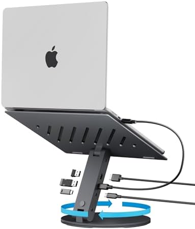 Spigen for 6-in-1 Hub Laptop Stand with Ventilation, ArcDock