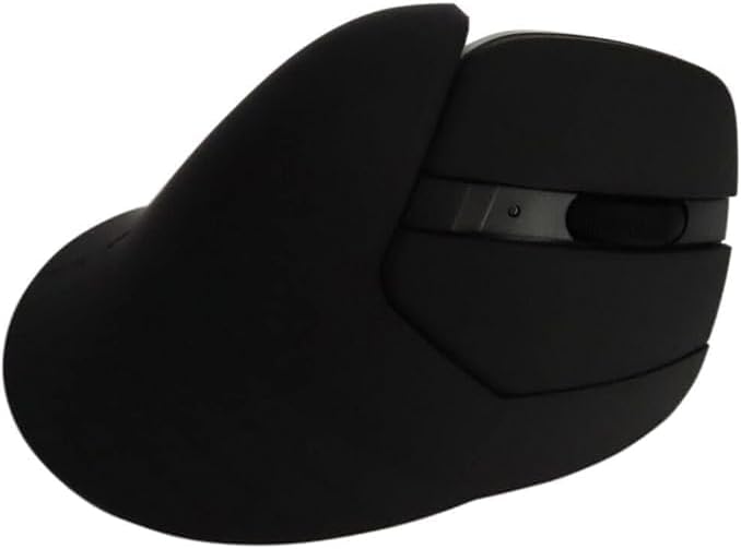 MOJO Master Grip Rechargeable Silent Vertical Mouse - Bluetooth/Wireless Ergonomic Mouse w/Adjustable Sensitivity and Quiet Buttons, Custom Software