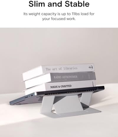 MOFT Invisible Laptop Stand, Stick-On Portable Laptop Riser for Mobile Work