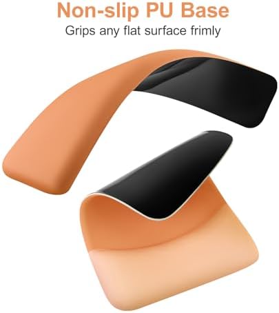 MOSISO Wrist Rest Support Mouse Pad & Keyboard Set, Cosmic Orange