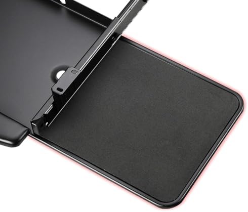 Keyboard Tray Under Desk with 360° Swivel Mouse Platform, Ergonomic Typing, 480 x 200 mm Slide-Out Platform Computer Drawer for Home, Office, Gaming