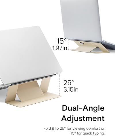 MOFT Invisible Laptop Stand, Stick-On Portable Laptop Riser for Mobile Work
