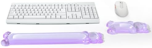 Gel Keyboard and Mouse Wrist Rest Set,Clear Wrist Pad for Computer Keyboard