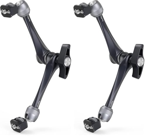 SMALLRIG Rosette Magic Arm 11 Inch with Ball Head, 1/4"-20 Screws, and Anti-Twist Pins, for Cameras/iPads/Monitors/LED Lights/Smartphones/Action Cameras, Max Load Capacity 3kg (Pack of 2)