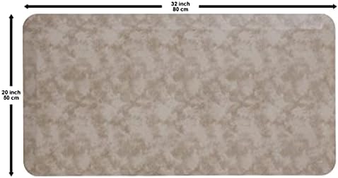 Mabel Home Anti Fatigue Floor Mat- 3 Size(20x32 & 20x39 & 24x70),16 Colors - Standing Desk Mat-Kitchen Floor Mat-Stain ResistantHome Non-Slip Bottom, Extra Soft (Cappuccino, 20" x 32")