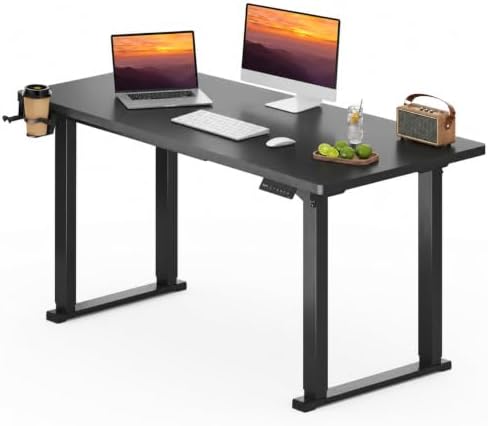 63'x28'' 4 Leg Dual Motor Standing Desk for Home Office