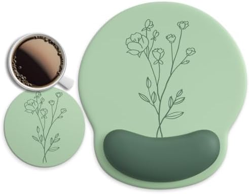 Ergonomic Mouse Pad with Wrist Rest Support,Gel Mouse Pads for Desk