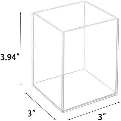 Ptaedex Acrylic Pen Holder Organizer, Clear Pencil Holder for Desk, 2 Pack
