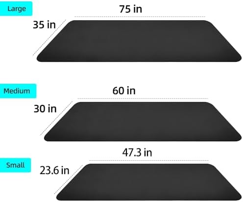 Protective Treadmill & Stationary Bike Mat - Waterproof, Suitable for Hardwood & Carpet, Ideal for Exercise & Jump Rope Use