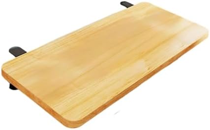 Desk Extension Board Clamp-on Keyboard Tray Portable Ergonomic Arm Rest Expansion Platform for Home Office- Wood Color