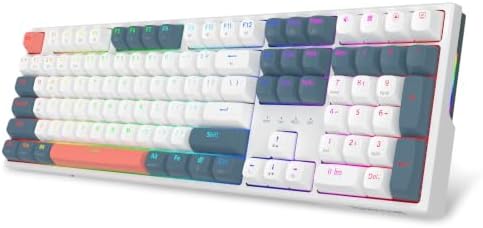 Redragon K668 PRO Wireless 108-Key Gasket RGB Gaming Keyboard, 4 Hotkeys