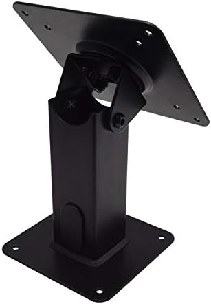 180 Tilting 360 Rotating Metal Mount Support 75x75 100x100 VESA Used as Desktop Stand or Wall Mount(Black)