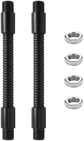 2PCS 5.9" Gooseneck Tubing Flexible 5/16" Male thread Alloy Steel Metal Arm Universal Bendable Extension Hose for DIY Lamps Microphone Stands Inspection Cameras