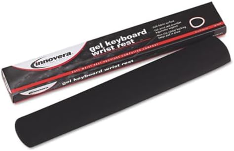Innovera 50458 Gel Nonskid Keyboard Wrist Rest, Black (IVR50458)