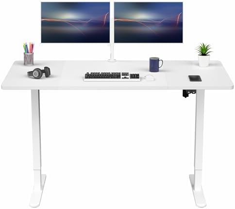 VIVO White 60 x 30 in Standing Desk, DESK-KIT-0W6W