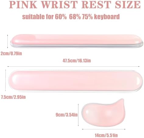 Gel Keyboard and Mouse Wrist Rest Set,Wrist Support for Computer Keyboard