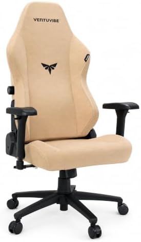 Gaming Chair - High Back Ergonomic Computer Chair with Lumbar Support, Video Game Chair-4D Adjustable Armrests,170° Reclining & 320lb Capacity,Fabric,Desert Yellow