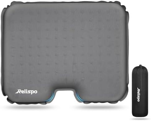 Inflatable Stadium Seat Cushion for Airplane, 2.5" Thicker Foam