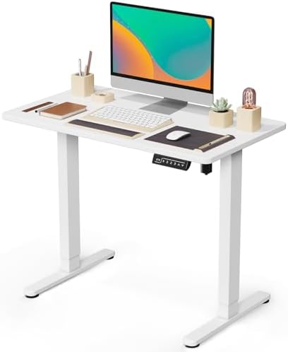 JOY worker Small Electric Standing Desk, 35" Whole Piece Height Adjustable