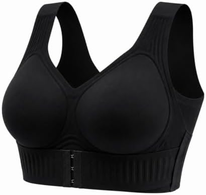 Posture Bra for Women Cross Back Front Closure Wireless Posture Support Bra