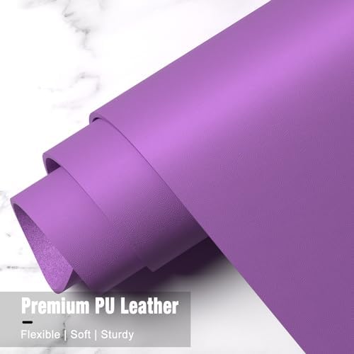 Hsurbtra Desk Pad, 35.5" x 17" PU Leather Desk Mat, XXL Extended Mouse Pad, Waterproof Desktop Blotter Protector, Non-Slip Ultra Thin Large Laptop Keyboard Writing Mat for Office Home, Purple