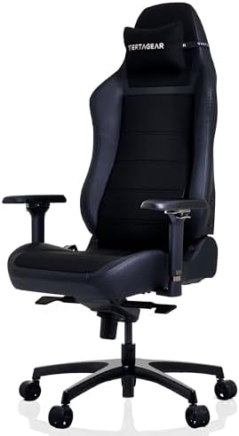 VERTAGEAR PL6800 Ergonomic Big & Tall Gaming Chair Featuring ContourMax Lumbar & VertaAir Seat Systems - Carbon Black
