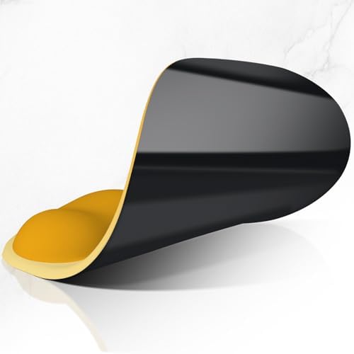 ITNRSIIET Ergonomic Mouse Pad, Cushioned Gel Wrist Rest, Non-Slip Base, Smooth Surface, Cute Multi-Color, 9.5 x 8.2 in, Yellow