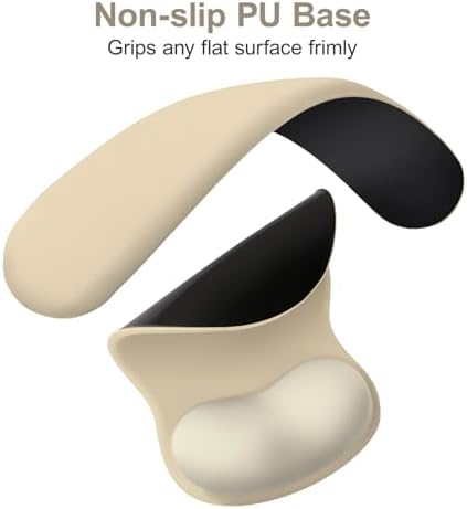 MOSISO Wrist Rest Support for Mouse Pad&Keyboard Set, Khaki