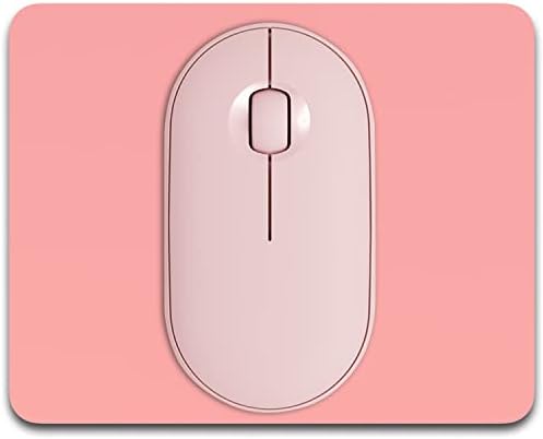 Dapesuom Small Mouse Pad, 5 x 6 Inch Thick Rubber Premium-Textured Non-Slip Portable & Washable Mini Mouse Mat for Women Men Wireless Laptops Keyboard Tray Gaming Computer Office Travel, Rose Pink