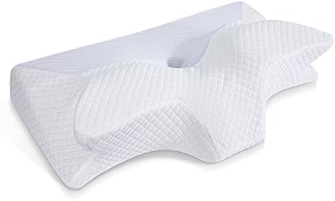HOMCA Cervical Pillow, Ergonomic Memory Foam Neck Pillow for Pain Relief