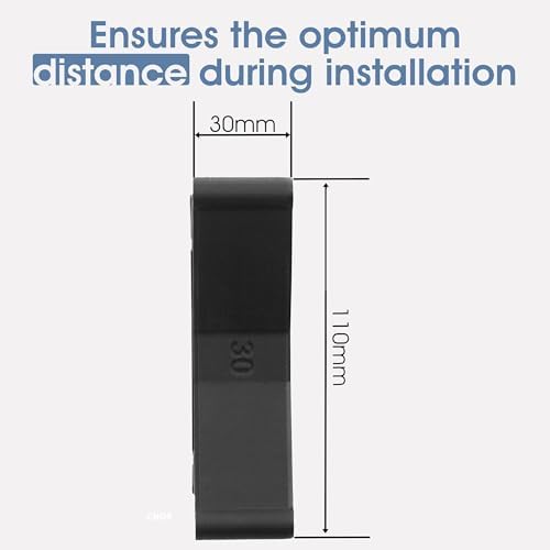 3IDEE Universal VESA Spacer - 30mm Distance - Monitor Mount Adapter 75x75 mm - Compatible with Many Monitors (Samsung Odyssey G5 Monitor & More) (75x75mm) (Pack of 2)