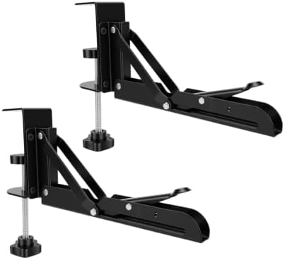 Clamp On Desk Keyboard Tray Support Bracket, Heavy Duty Steel