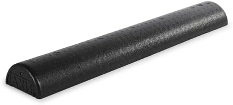 OPTP AXIS Firm Density Foam Roller – Half-Round, Black, 36" X 3"