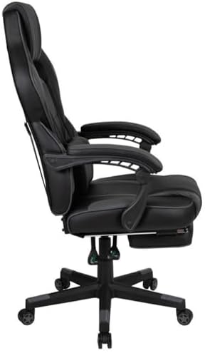 Flash Furniture Reclining Ergonomic Gaming Chair, Black/Gray