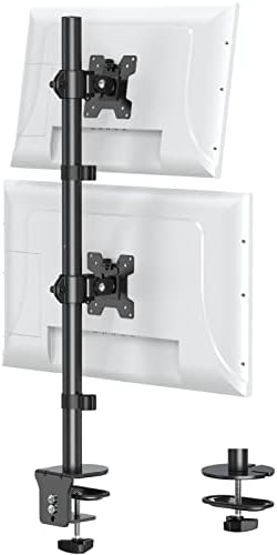 Stacked Monitor Mount for Max 32" Screens, Vertical Dual Monitor Stand