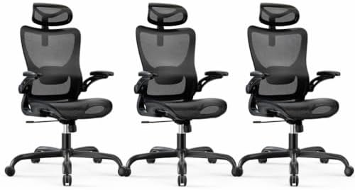 Marsail Ergonomic Mesh Office Chair with Adjustable Lumbar Support, 3