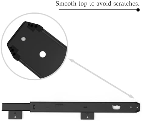 FRMSAET Drawer Slides 12/14/16/18 inch Cabinet Rails Hardware-14 inch Black
