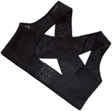Adjustable Posture Corrector Belt for Women Black Size S Nylon Spandex
