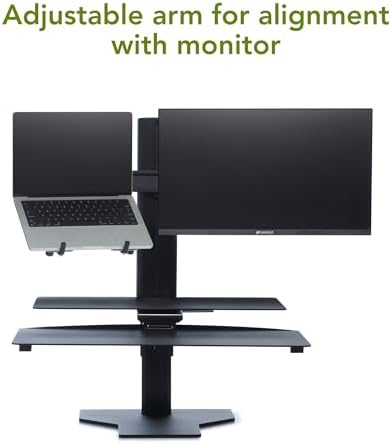 Perfect POSTURE Standing Desk Converter - Laptop & Monitor Riser - 18" Lift