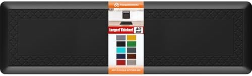 4/5 Inch Thicker Kitchen Mats Anti Fatigue Comfort Mat Standing Desk Rugs