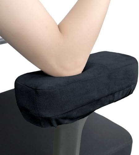 YOUFi Office Chair Arm Covers,Extra Soft Velvet Armrest Cushion,Set of 2