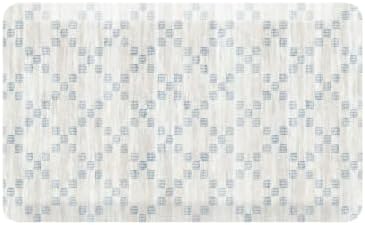 House of Noa Nama Standing Mat – Anti-Fatigue Cushioned Kitchen Mats for Floor | Ergonomic Bounce-Back Foam Kitchen Mats | Anti-Fatigue Mats for Kitchen & Standing | Sloan Peri Blue | 22" x 36"