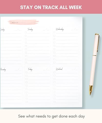 Lamare Weekly Planner Notepad – Premium Undated Weekly To Do List Notepad