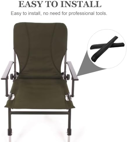Folding Bed Arm Rests Replacement Pads with Screws Universal Fit Recliner Chair Armrest Cushions Comfortable Arm Pads for Office and Home Folding Chairs 19.09 X 2.36 X 1.37 Inches