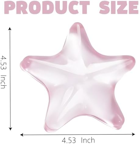 Gel Wrist Rest for Keyboard and Mouse Transparent Pink Sea Star Elbow Pad Cushion Ergonomic Cute Clear Cool Mouse Wrist Pad Silicone Non-Slip Support for Computer Gaming Office Hand Pillow Ocean Beach