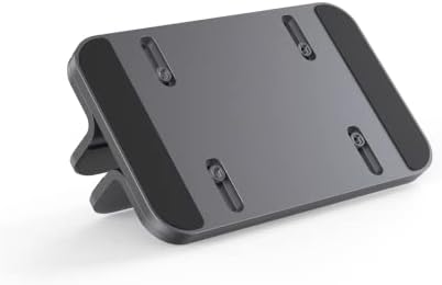 JOKItech Aluminum Laptop Vertical Stand Organizer, Sturdy Laptop Computer Holder Desktop Stand Compatible with new Retina Apple MacBook Pro/Air/Neo, Mac mini & iPad Pro - Spacegrey