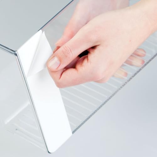 iDesign Adhesive Organizer Bin, Set of 4, Clear