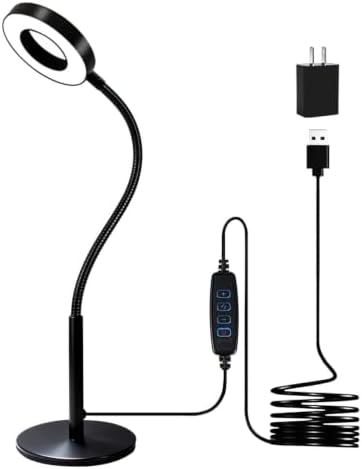6W LED Desk Lamp with Gooseneck and US Adapter