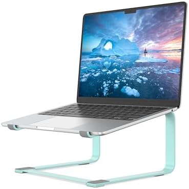SOUNDANCE Laptop Stand for Desk, Metal Riser, Fits 12-17.3 Inch, Blue
